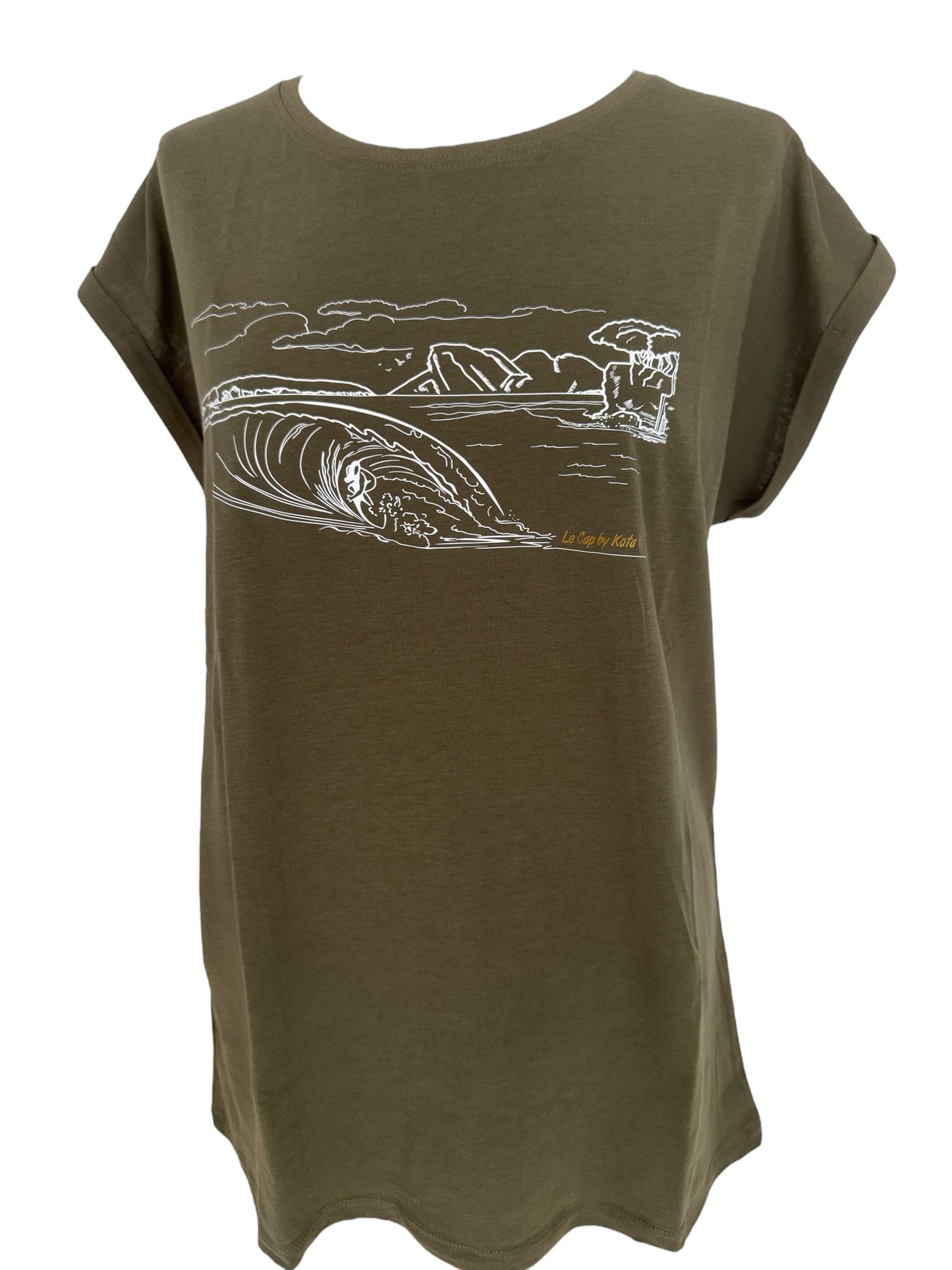 T-shirt Cap Saint Louis Vert Kaki - Femme