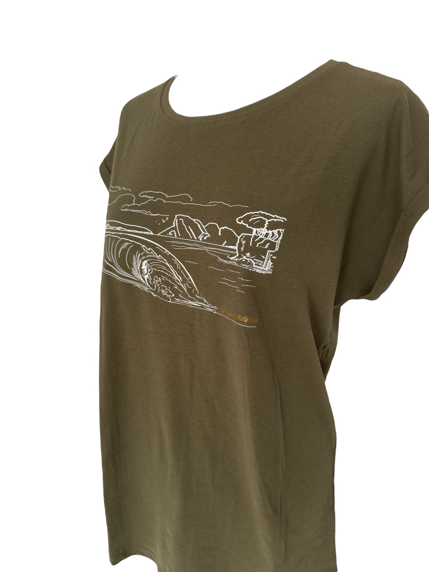 T-shirt Cap Saint Louis Vert Kaki - Femme