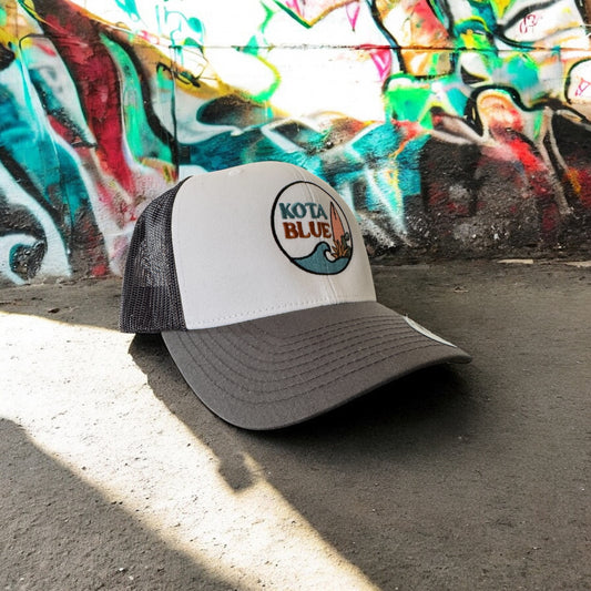 Casquette Retro Trucker Blanche/Grise/noire