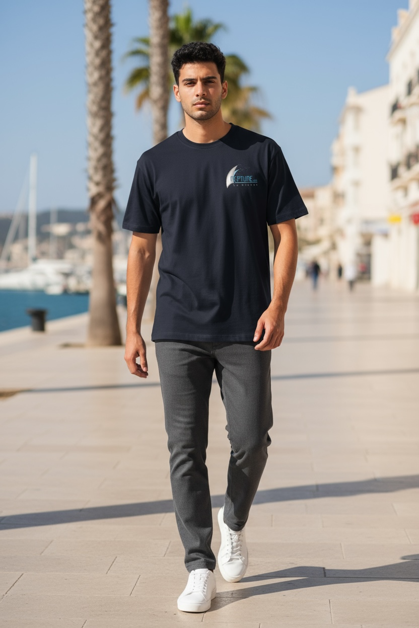 T-shirt Homme Blue Navy, Spot du Neptune Club de La Ciotat