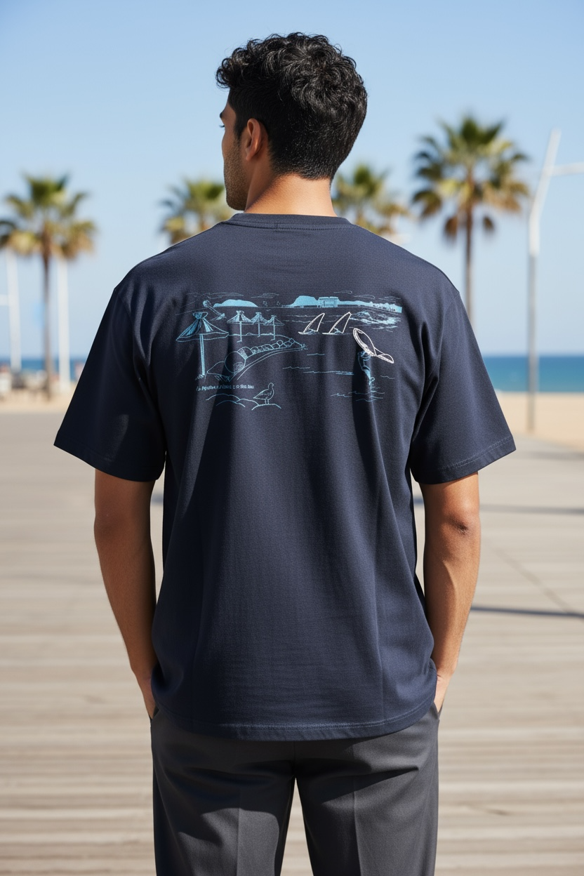 T-shirt Homme Blue Navy, Spot du Neptune Club de La Ciotat