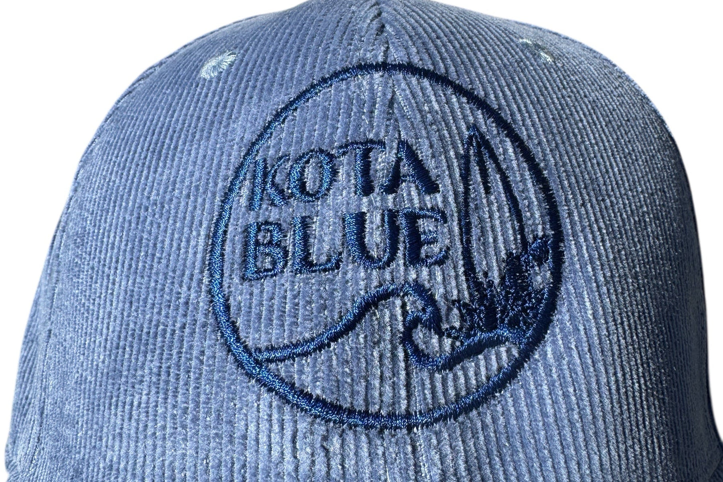 casquette Blue Surf velours côtelé