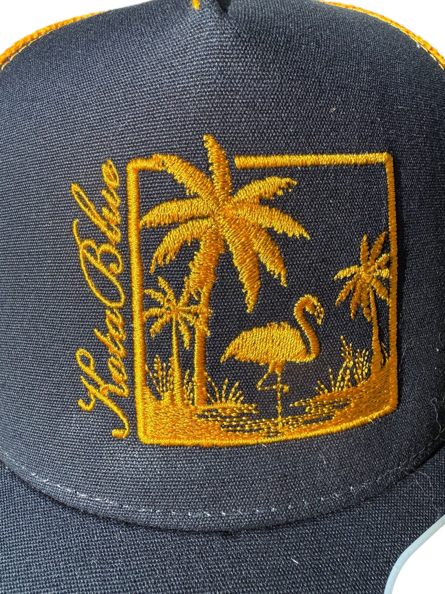 Casquette Retro Trucker Blue Navy/orange