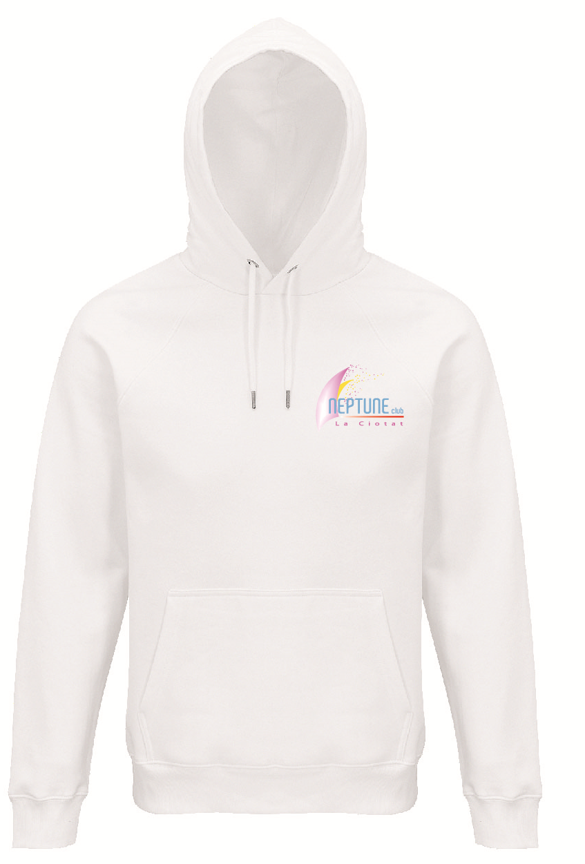 Sweat blanc unisexe Du Neptune Club