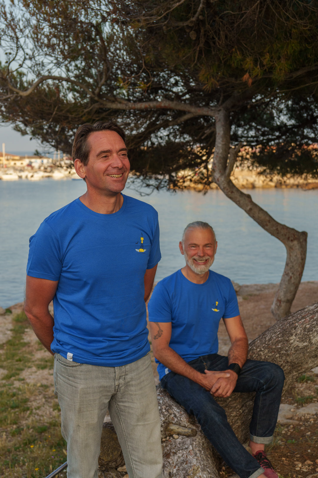 T-shirt Homme bleu roi en coton bio - "Cardinale"