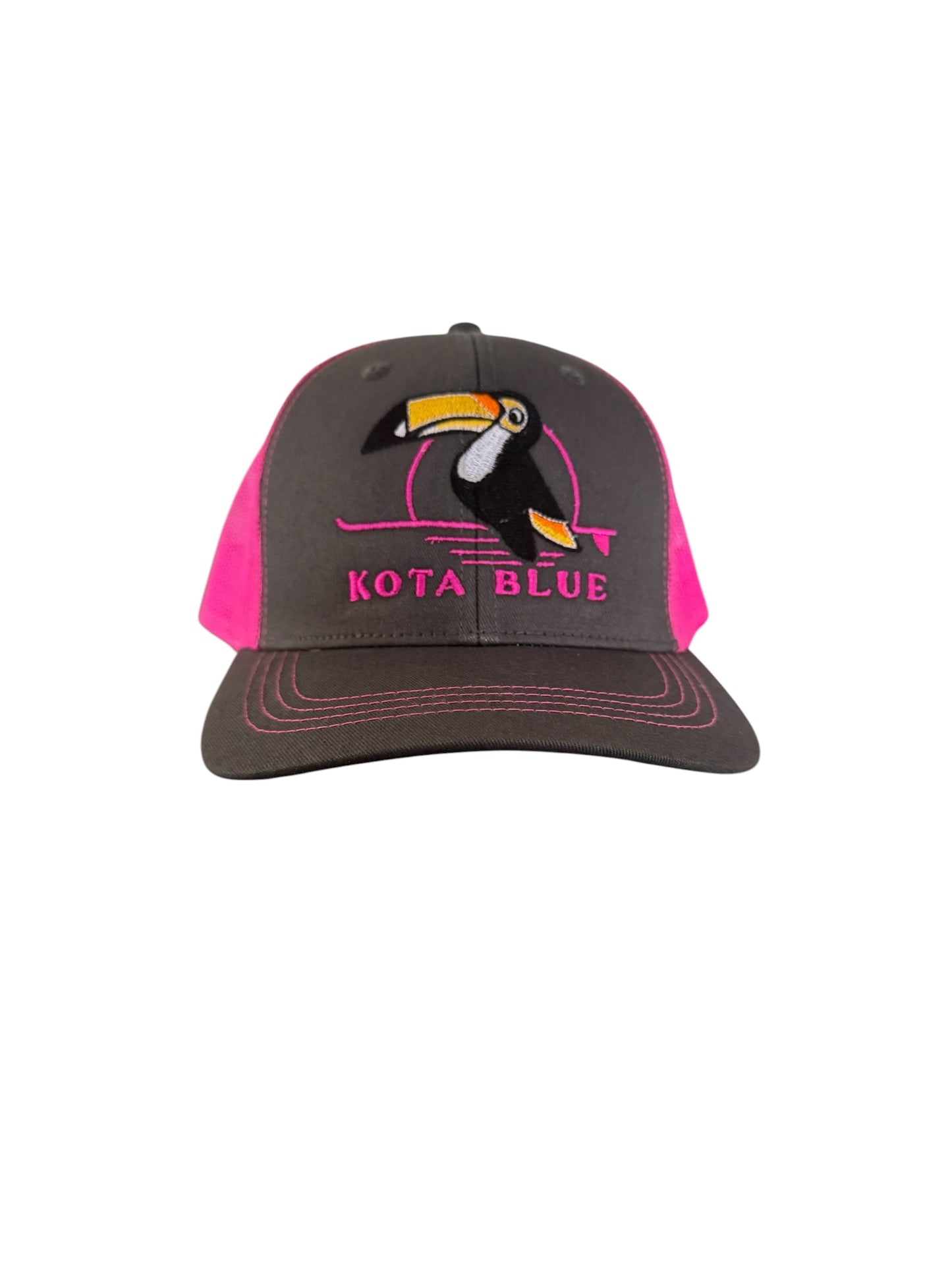 Casquette Retro Trucker grise/fuchsia