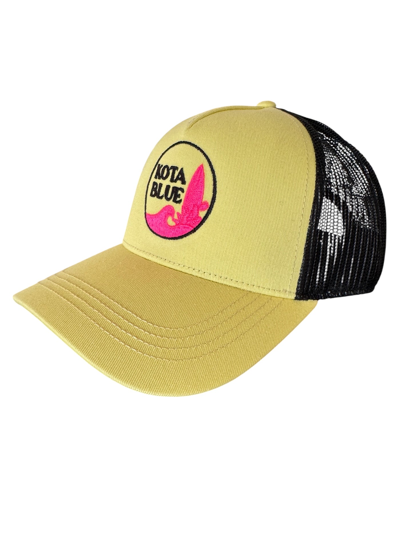 Casquette Retro jaune pale