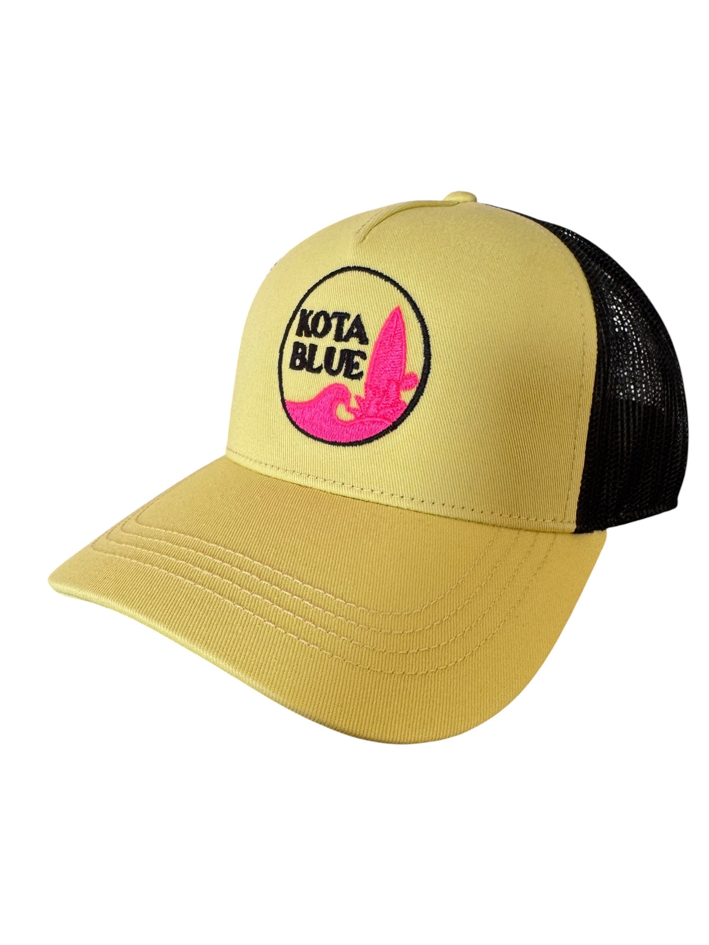 Casquette Retro jaune pale
