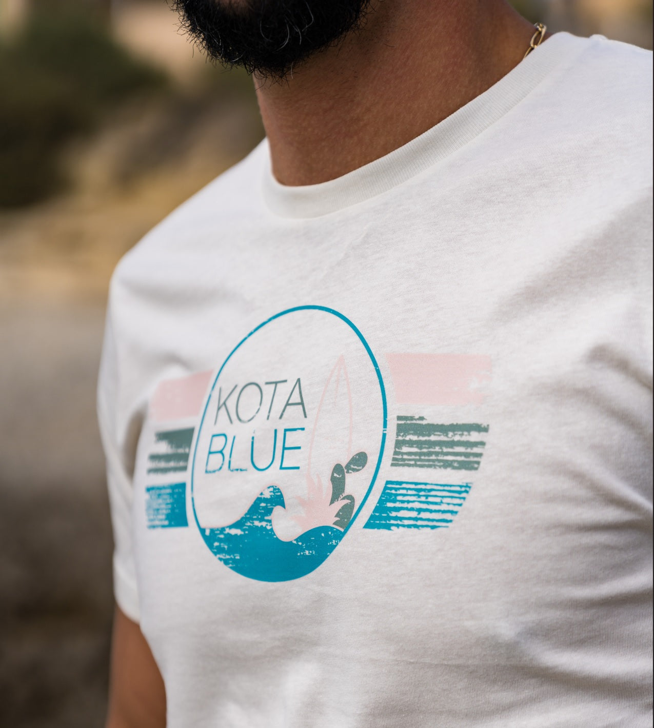 T-shirt crème Kota Blue