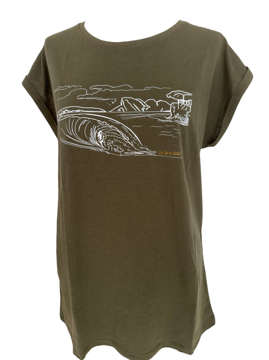 T-shirt Cap Saint Louis  Vert Kaki - Femme