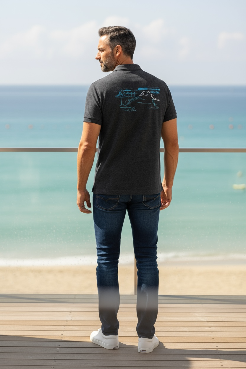 Polo Blue Navy Du Neptune Club