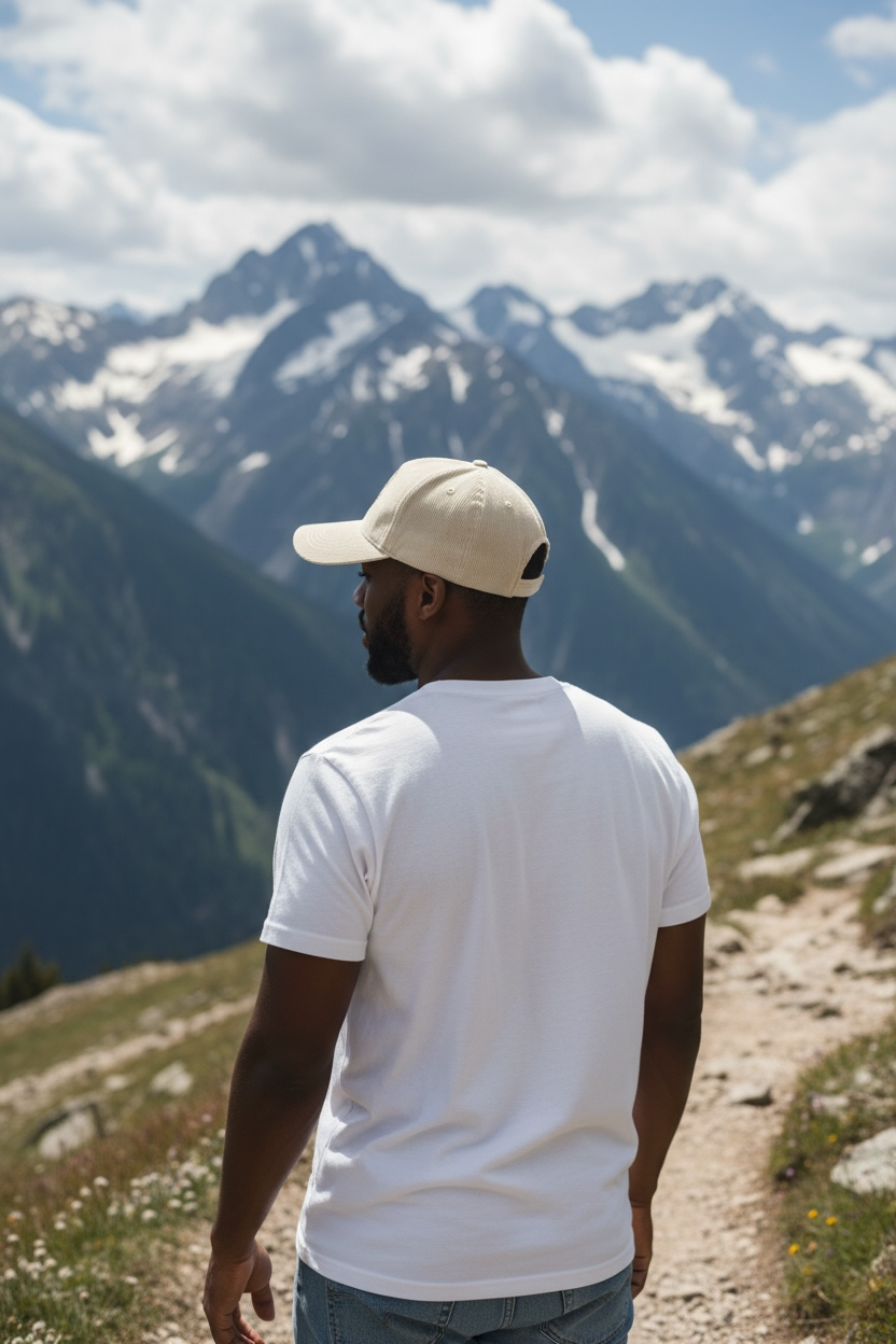 casquette sand vanilla velours côtelé