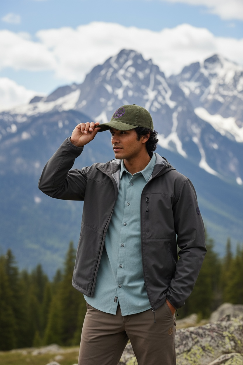 casquette Vert Olive velours côtelé