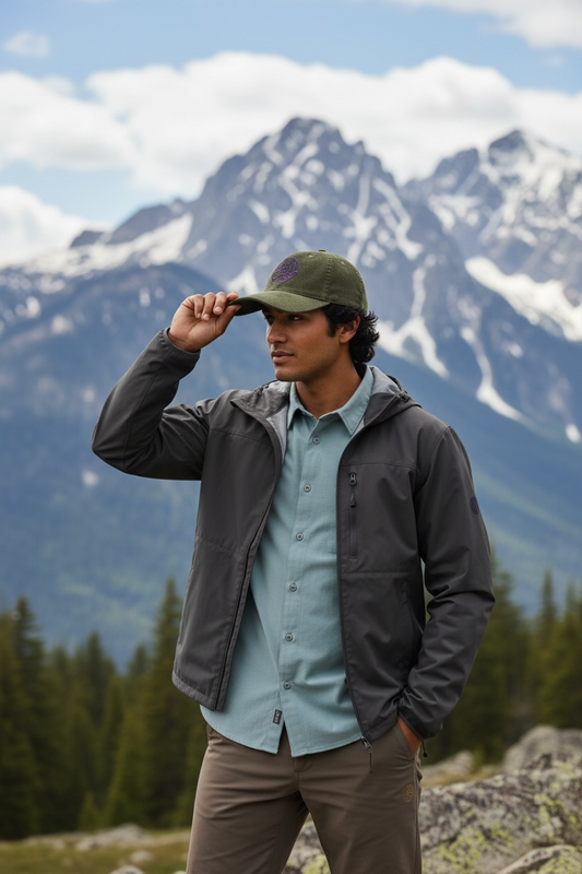 casquette Vert Olive velours côtelé