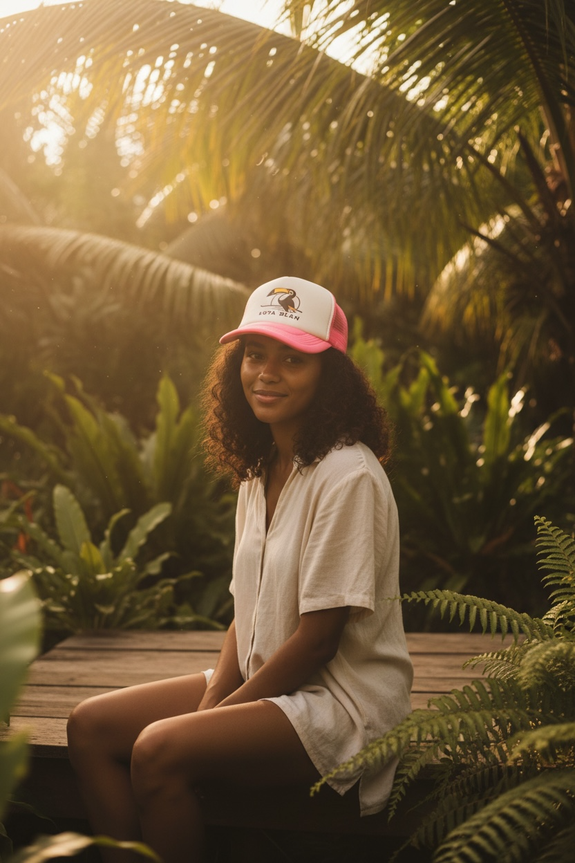 Casquette trucker mixte Toucan imprimé