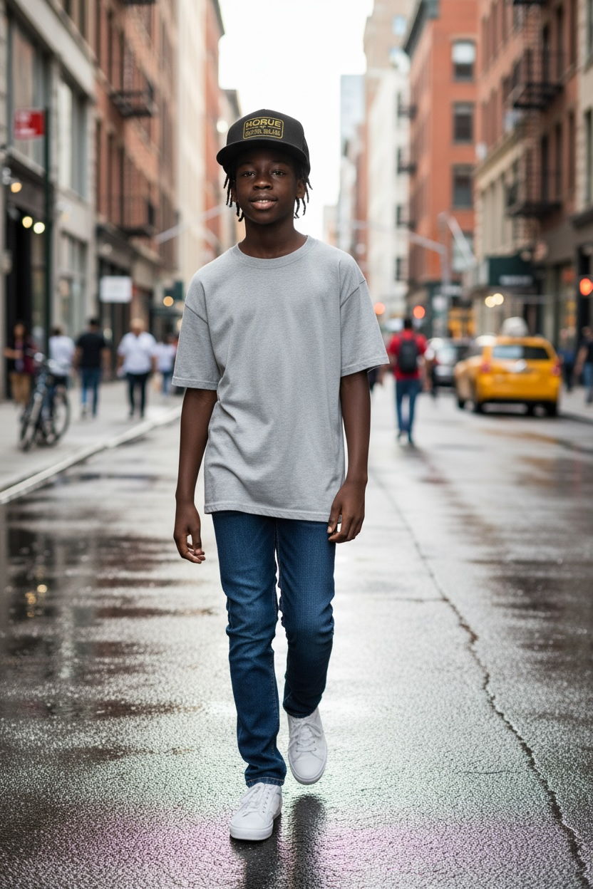 Casquette Black/Black Snapback pailleté Kota Blue x Horue