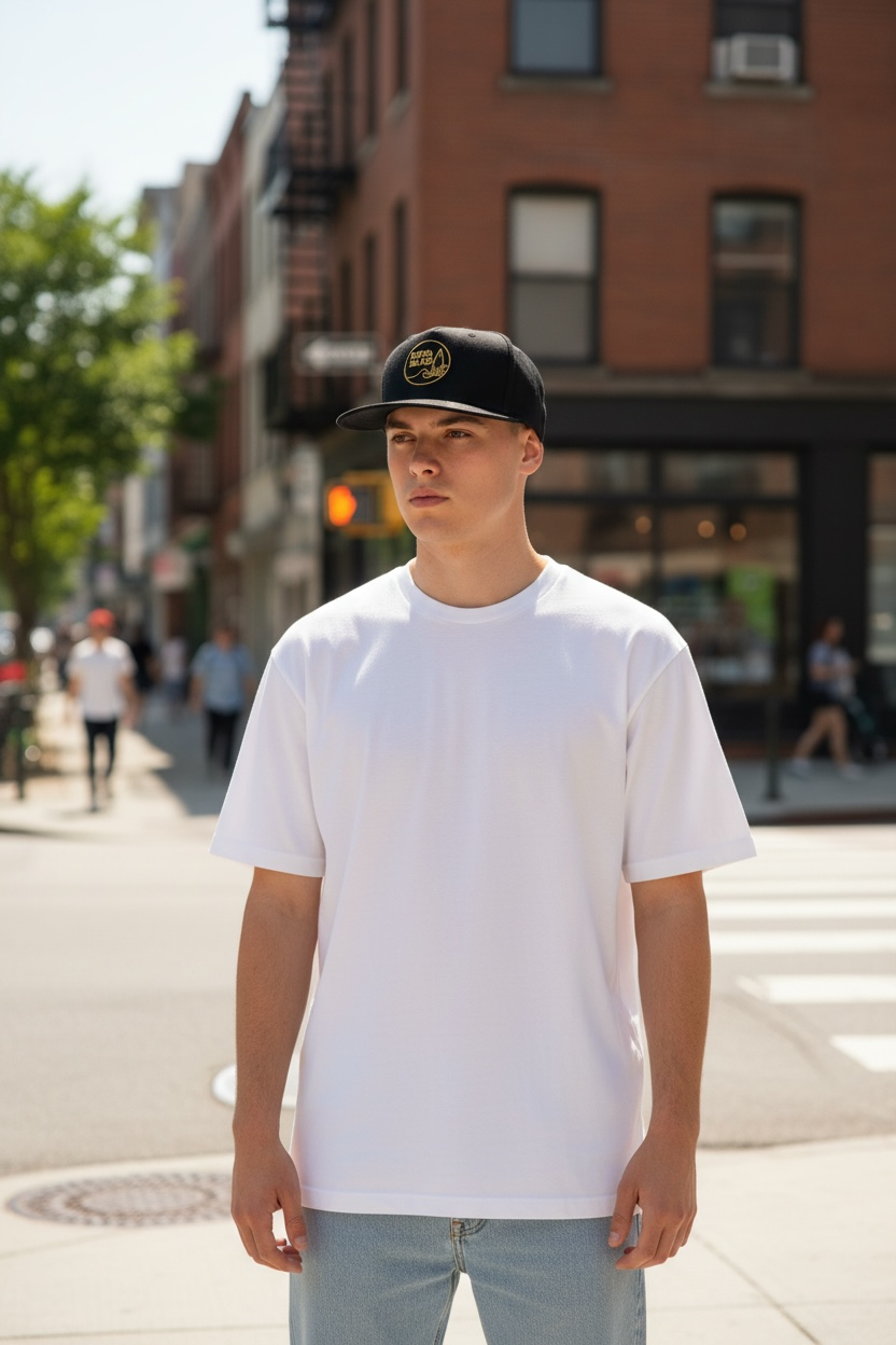 Casquette Black/Black Snapback logo brodé Kota Blue or mixte