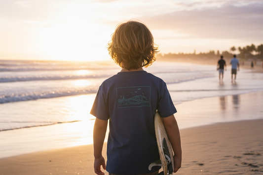 T-shirt Enfant couleur denim unisexe