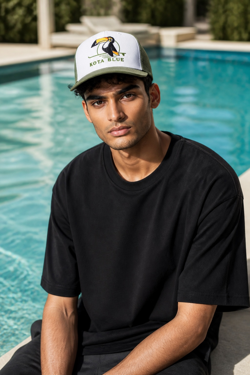 Casquette Retro Trucker kaki