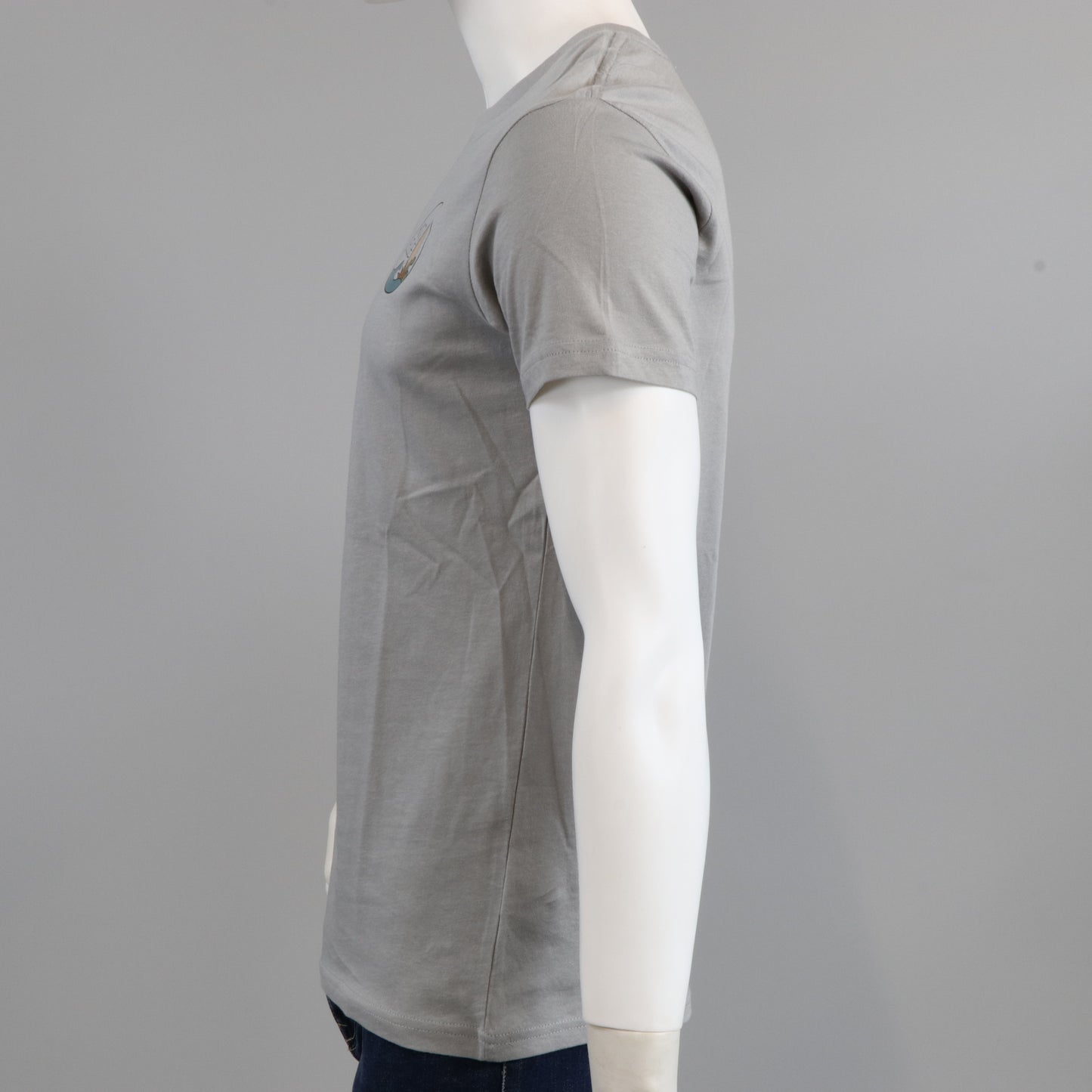 T-shirt Homme coton bio à manches courtes gris