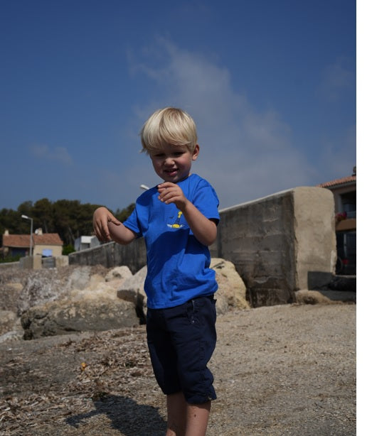 T-shirt Enfant bleu roi unisexe