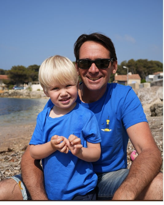 T-shirt Enfant bleu roi unisexe