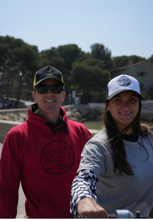 Sweat rouge et noir unisexe